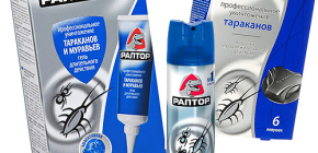 Θεραπεία για τις κατσαρίδες Raptor: αεροζόλ, παγίδα ή γέλη. Τι καλύτερο;