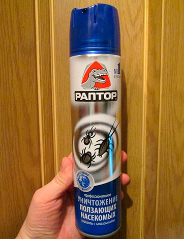 Aerosol Raptor από έρποντα έντομα
