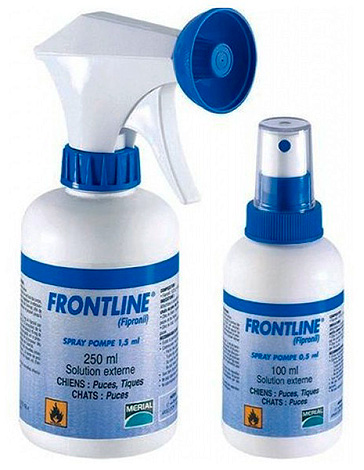 Παράδειγμα ψεκασμού ψύλλων (Frontline)