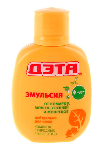 Προϊόν που περιέχει DEET σε μορφή γαλακτώματος
