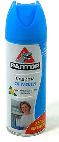 Προϊόν αερολύματος Raptor Protection από σκώρους