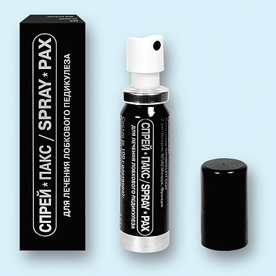 Το φάρμακο για τις ηβικές ψείρες Spray-Pax θα είναι αποτελεσματικό κατά των ψειρών της κεφαλής