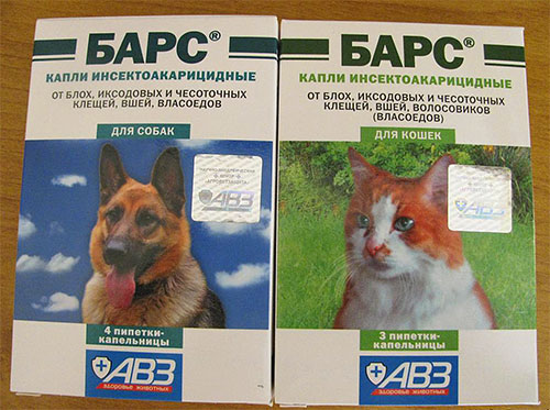 Drops Bars from fleas for dogs and cats