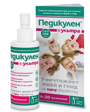 Το Spray Pediculen Ultra θα σας βοηθήσει να απαλλαγείτε όχι μόνο από τις ψείρες, αλλά και από τις κόνιδες
