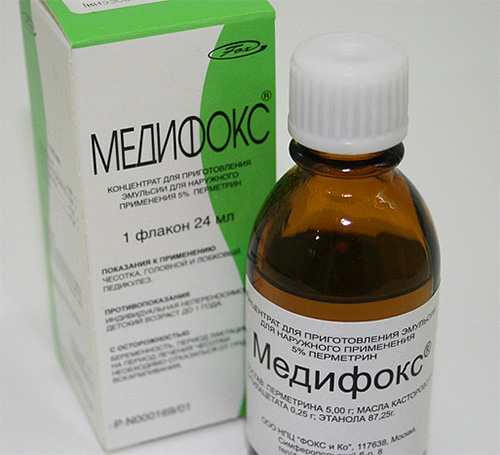 Το Medifox είναι ένα ισχυρό εντομοκτόνο και δεν πρέπει να χρησιμοποιείται για τη θεραπεία των ψειρών στα παιδιά.