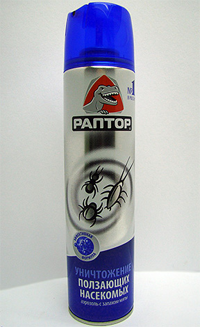 Aerosol Raptor από έρποντα έντομα