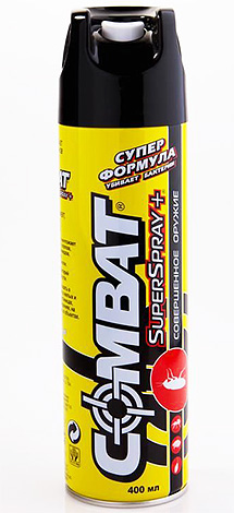 Το Aerosol Kombat Superspray μπορεί επίσης να είναι αποτελεσματικό στην καταπολέμηση των κοριών εάν δεν υπάρχουν πάρα πολλοί από αυτούς στο διαμέρισμα.