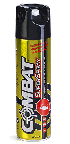 Το Aerosol Combat Superspray είναι πολύ εύκολο στη χρήση.