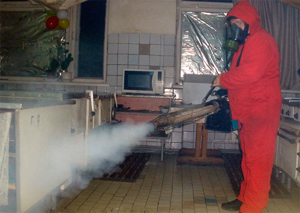 Μια τέτοια διαδικασία για την επεξεργασία ενός διαμερίσματος χρησιμοποιώντας μια γεννήτρια ζεστής ομίχλης θα κοστίσει αρκετές χιλιάδες ρούβλια.