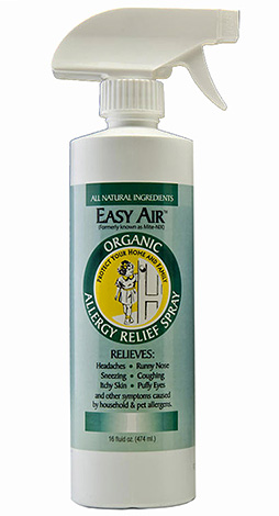 Το σπρέι Easy Air σάς επιτρέπει να καταστρέφετε τα αλλεργιογόνα των ακάρεων που υπάρχουν στη σκόνη.