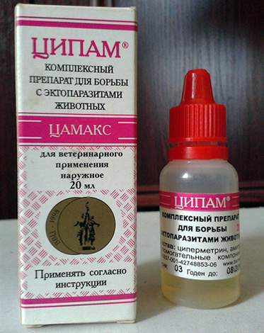 Tsipam este un preparat complex pentru combaterea ectoparaziților animalelor.