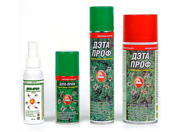 Aerosol e spray contro le zecche DETA-PROF