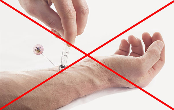 Rimuovere un segno di spunta con una siringa non è sempre efficace